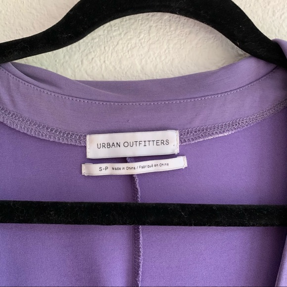 Urban Outfitters wrap crop top lilac lavender small - Picture 2 of 7